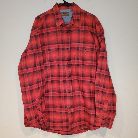 Roper Red Plaid Long Sleeve - Picture 1 of 8
